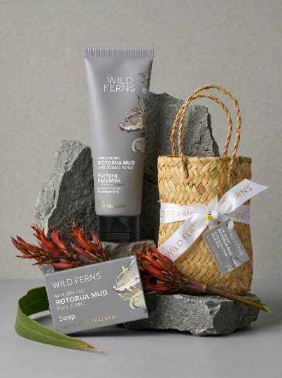 Wild Ferns Rotorua Mud Woven Basket